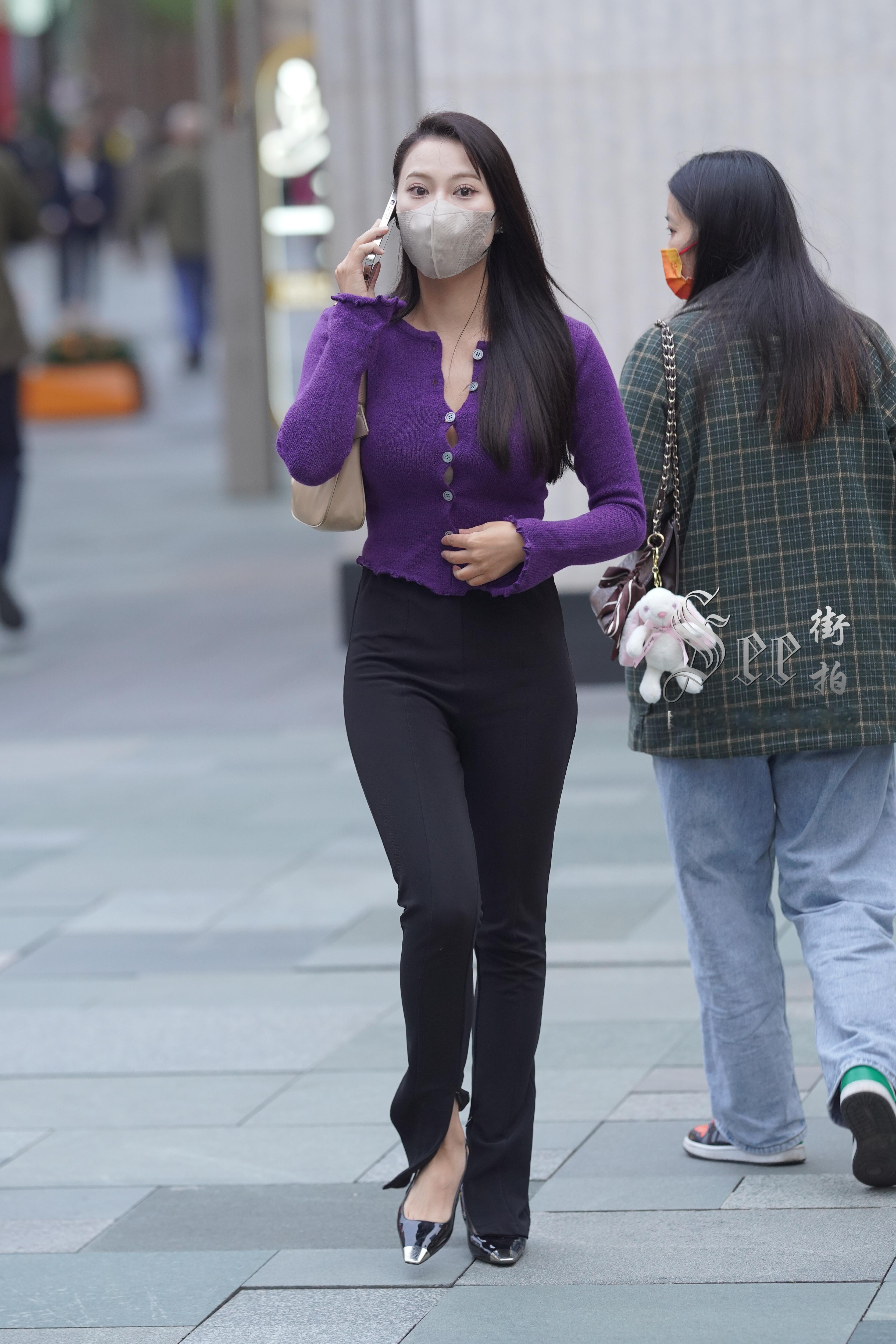 颜色搭配太赞了，优雅迷人气质~~ 