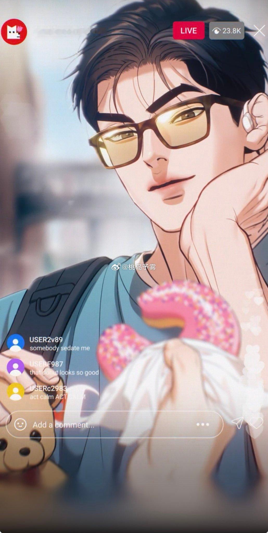 韩漫魔咒魔咒 绝佳男友视角周宰京的视线完全不在甜甜圈🍩上而是看着金亶啊