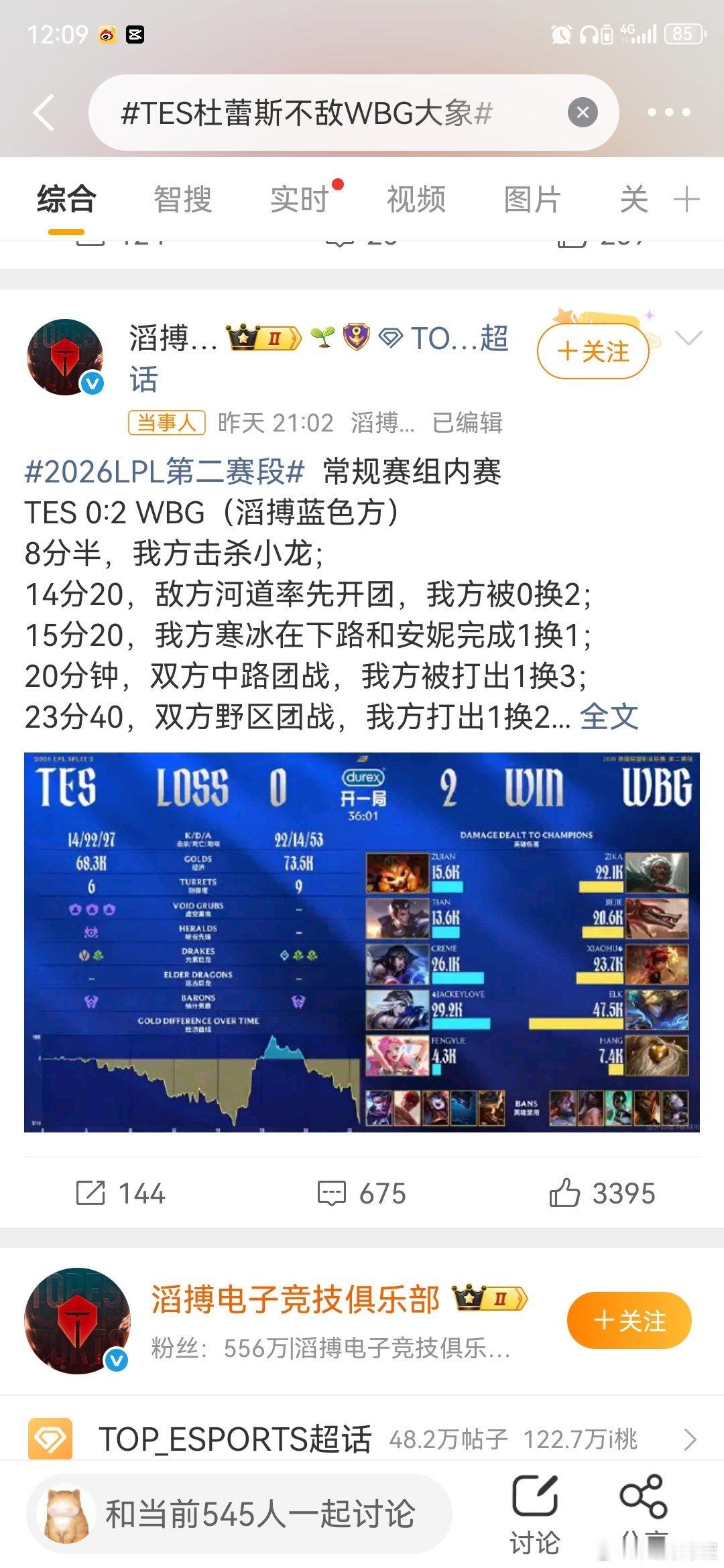 TES杜蕾斯不敌WBG大象不玩游戏的我第一反应是……什么保险套品牌大战？点进去一
