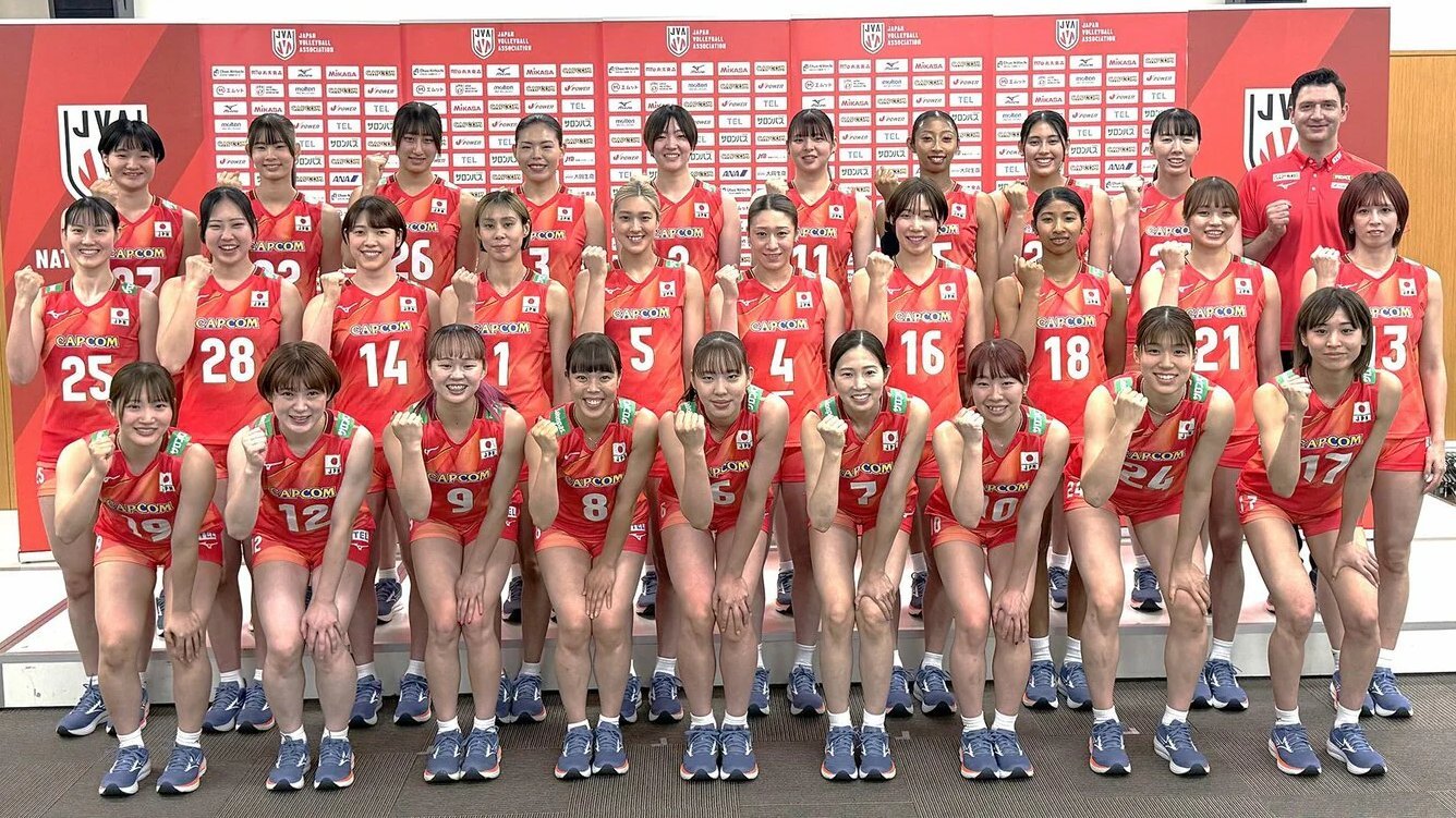 日本🇯🇵女排28人集训合照没认识几个国际排坛动态2026世界女排联赛