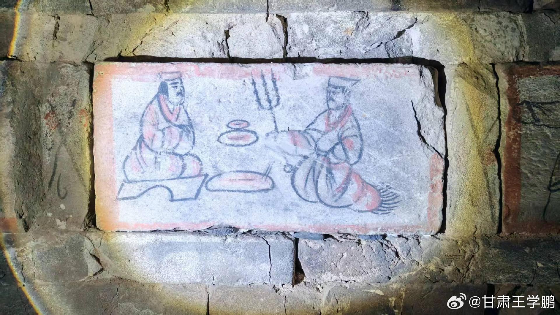 魏晋砖画烤肉小哥不想天天当美食博主如果魏晋画像砖里这位烤肉小哥会上网，大概也会无