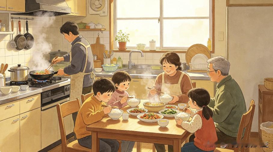 真心奉劝大家：
“无论家里谁做饭，只要不是你做饭，都要心怀感激，无论饭菜好不好吃