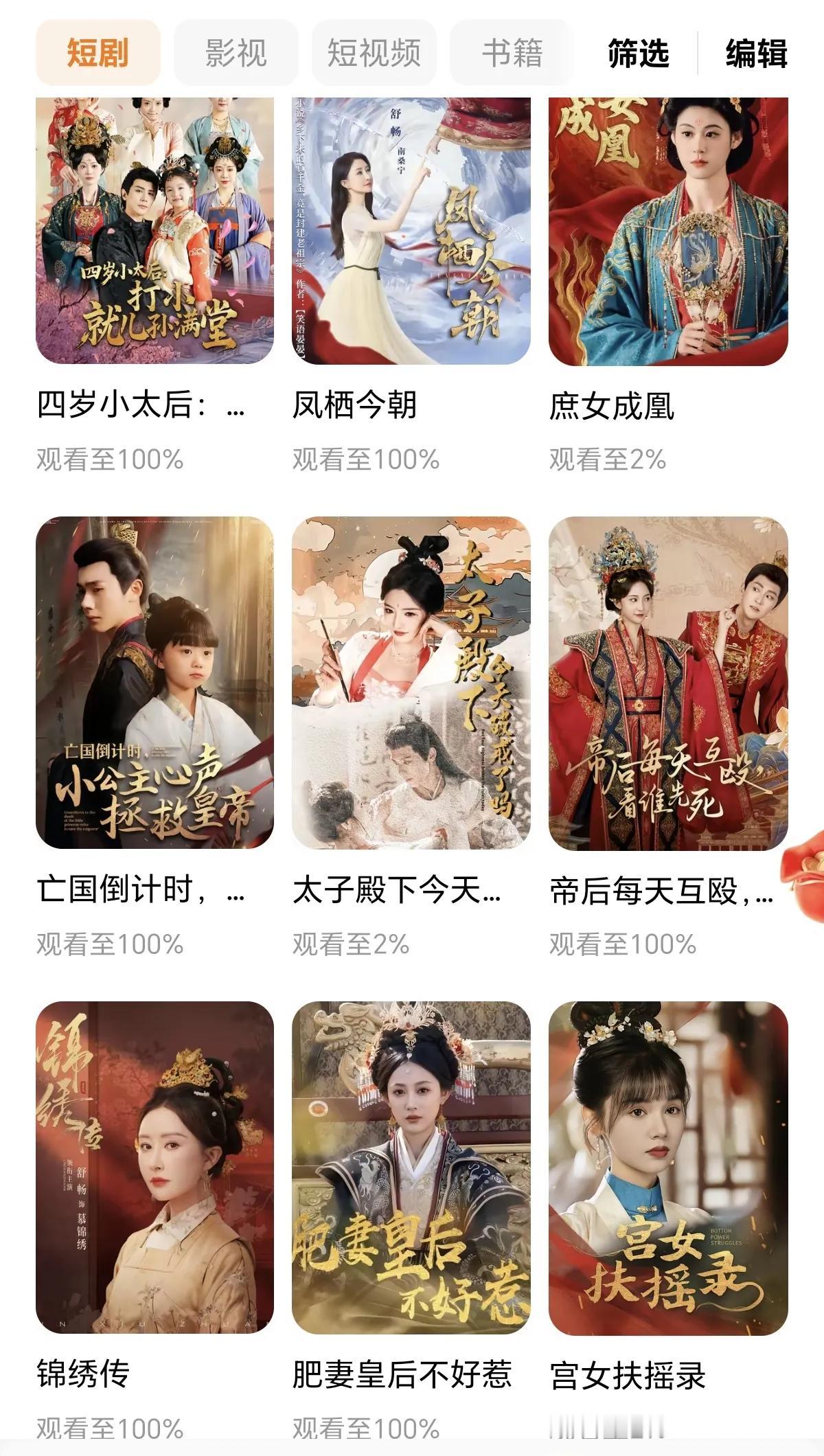 不看不知道，一看吓一跳，这一周我看了这么多短剧呀！

以前没有追过短剧，这周因为