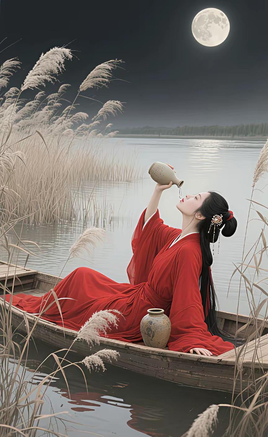 《醉叹》 打油版
盏里乾坤能寄命，
壶中岁月可销忧。
少饮犹能添壮志，
甘洒热血