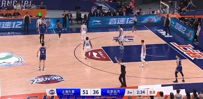 北京北汽这第二节打得啥玩意？ 第一节还领先结束，转眼功夫第二节就被上海久事领先这