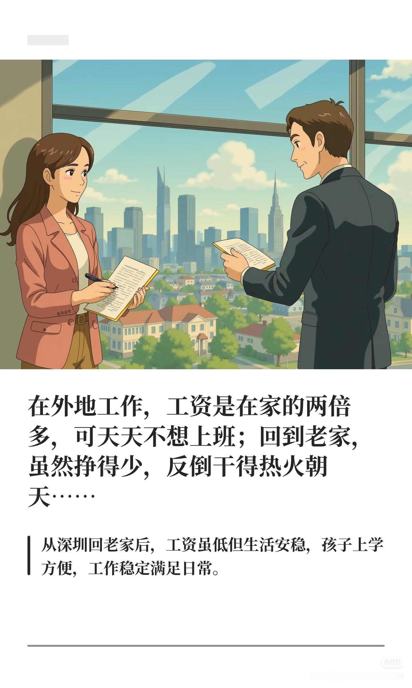 离家近工资低vs离家远工资高 这选择题也太戳打工人了！有人选清晨的热粥和傍晚的陪