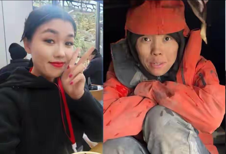 你能想象这个貌美如花的女孩子，经过一个月时间，变成了右边这个破烂王吗？而且，她还