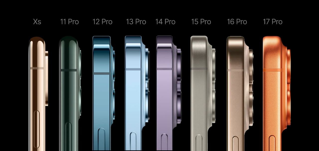 iPhone 边框的演变，你更喜欢哪代？我个人反正更喜欢15 Pro，钛金属拉丝