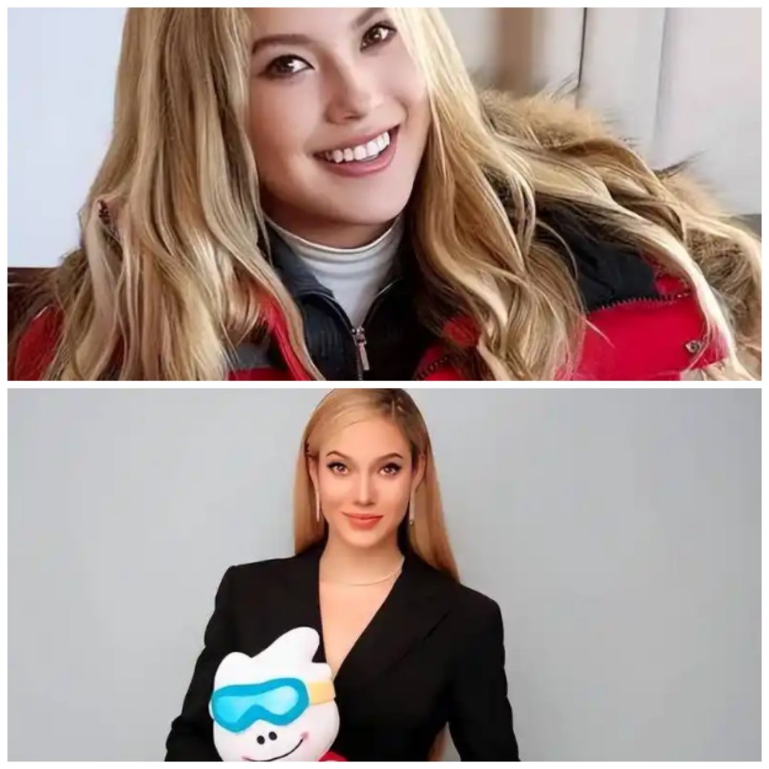 中国著名国家队自由式滑雪女子运动员谷爱凌空降中国首都北京蒙牛集团大楼——中国著名