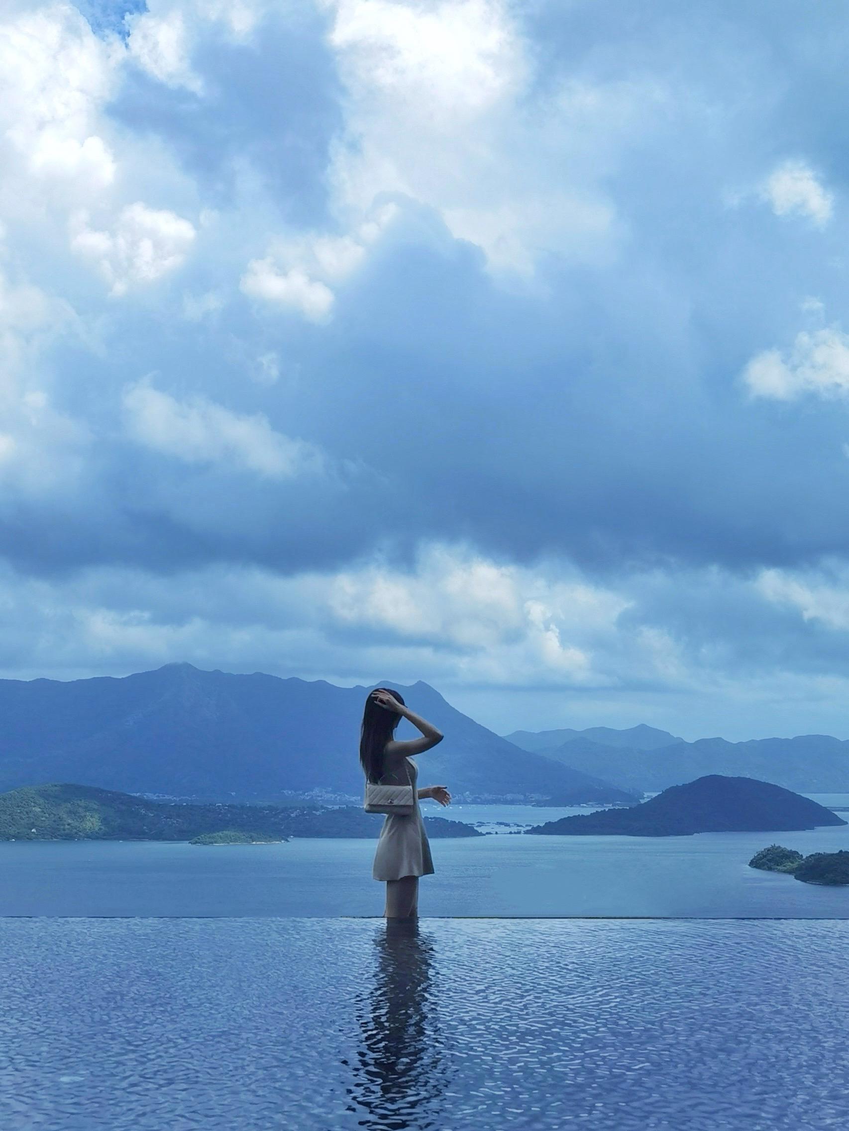 海边拍照 岛屿 海岛 蓝色治愈系