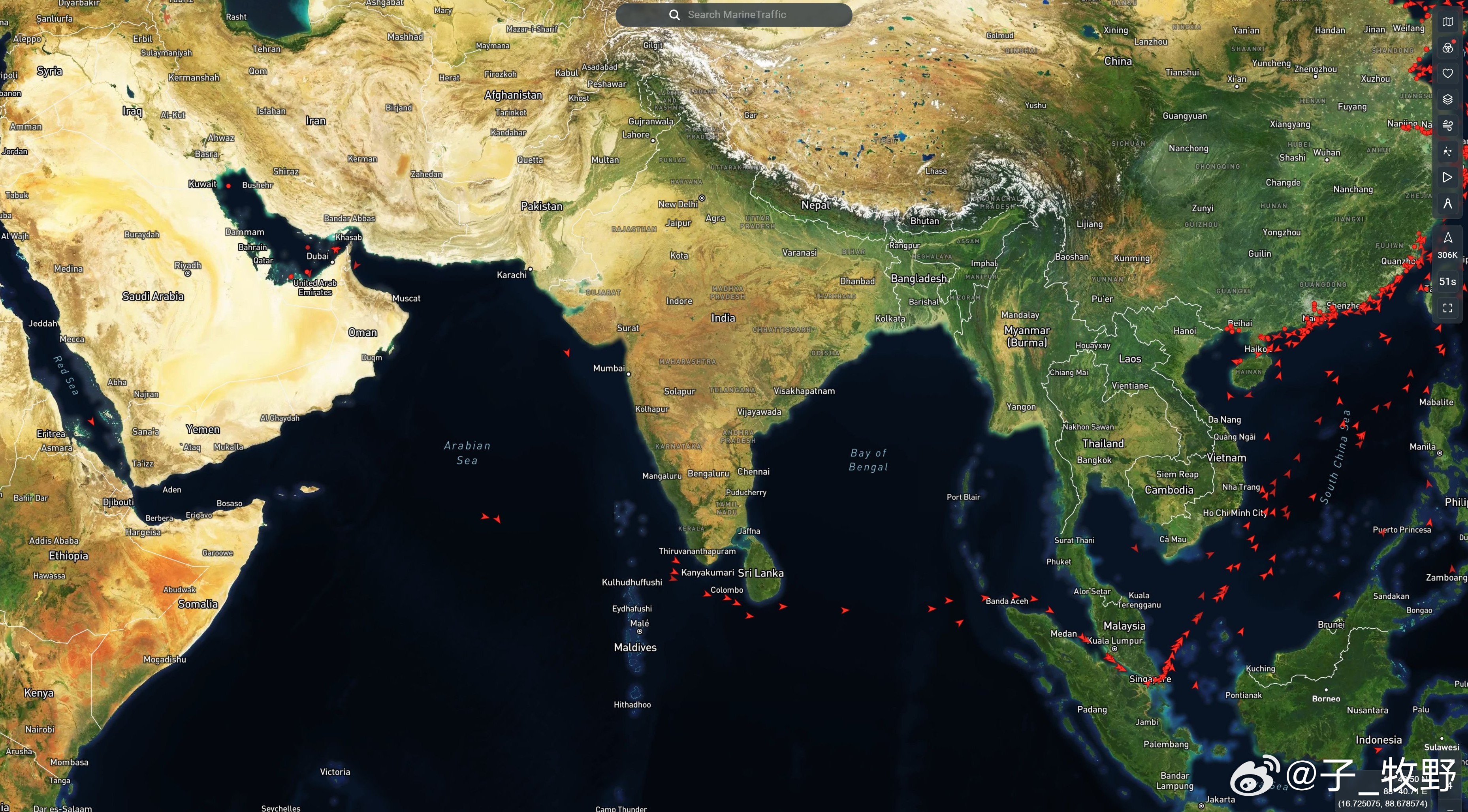 满载货物的油轮伊朗中东局势
