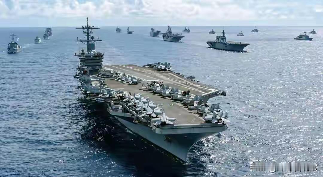 美军双航母压境，箭已上弦空袭伊朗？特朗普的敛财阴谋藏不住了