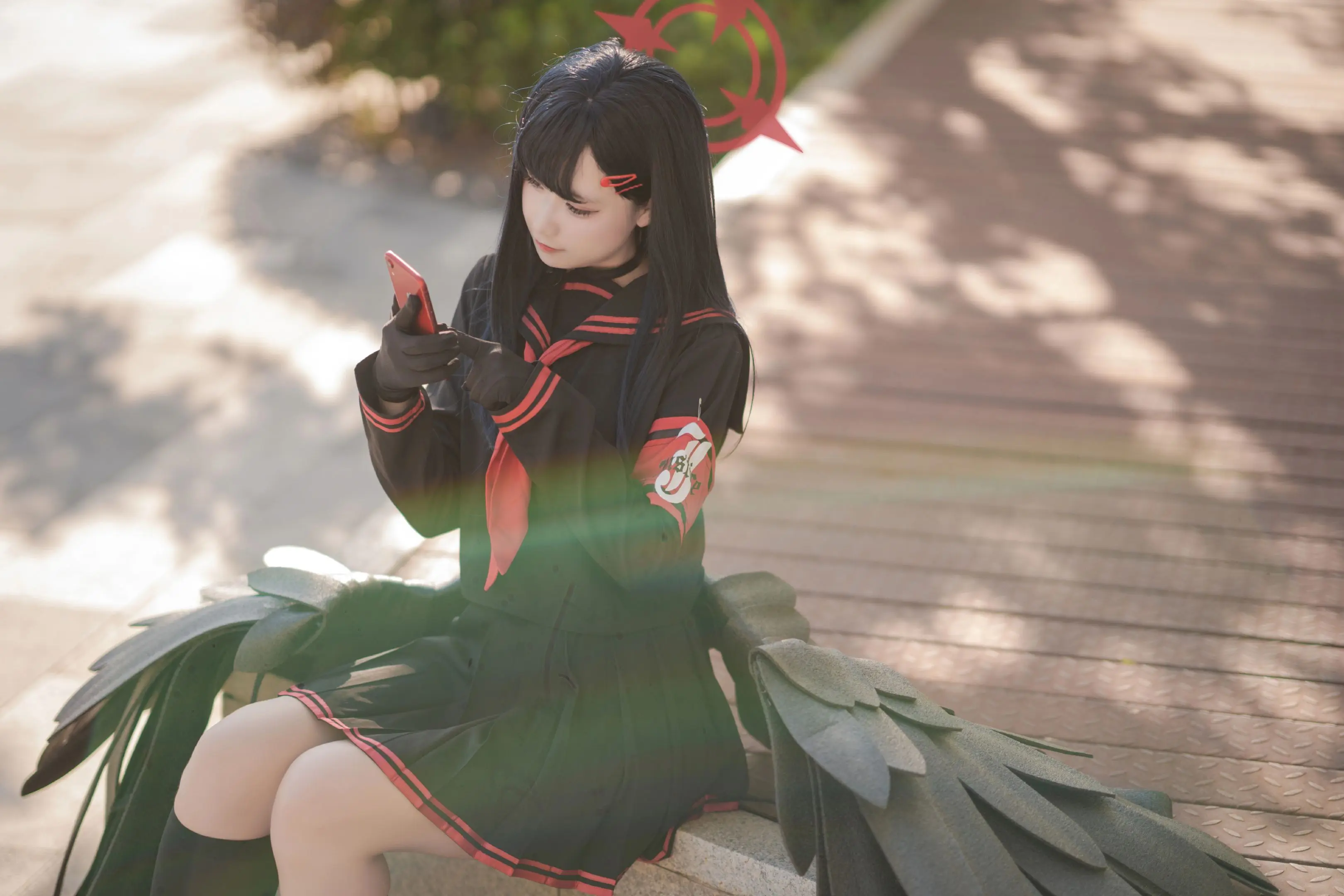 cos正片 仲正一花 cosplay 蔚蓝档案 jk制服