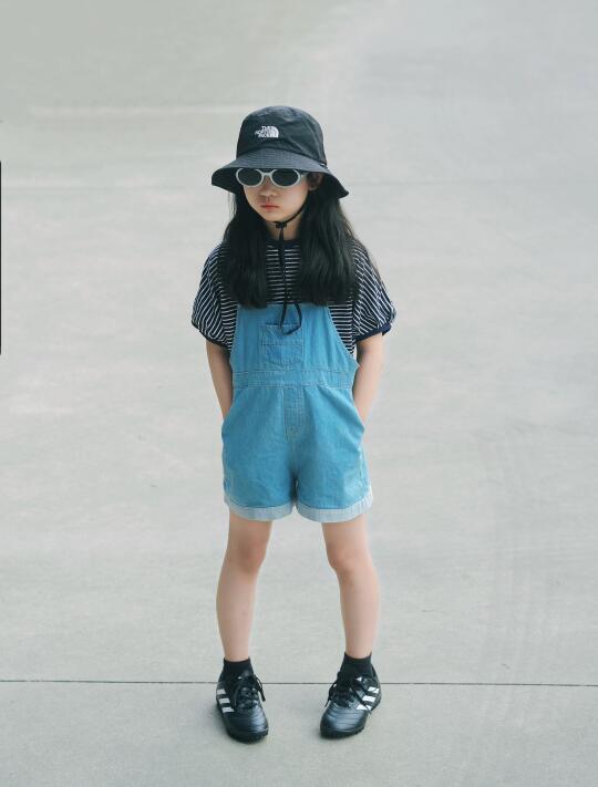 小学生look 🩵🖤