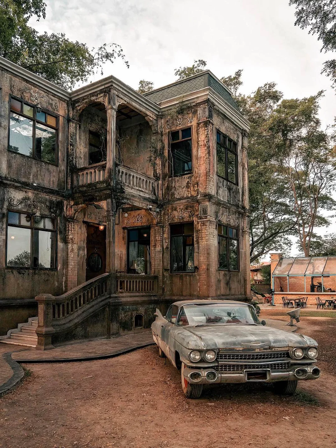 泰国旅行☕️我愿称这家咖啡为废土风的极致！