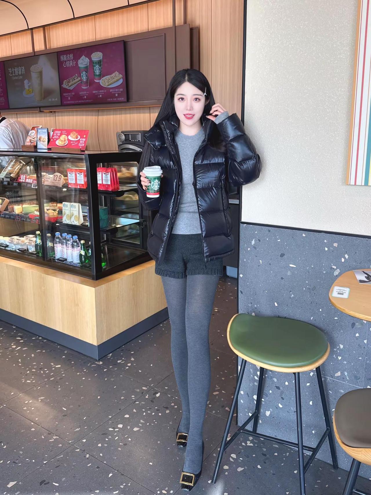 高梵黑金鹅绒服 今日穿搭 分享穿搭