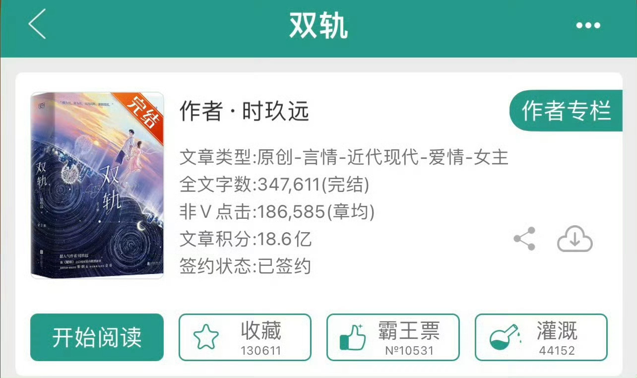 小说推荐：《双轨》 作者:时玖远简评：清冷软糯女主vs美强惨帅气男主，伪骨科，青