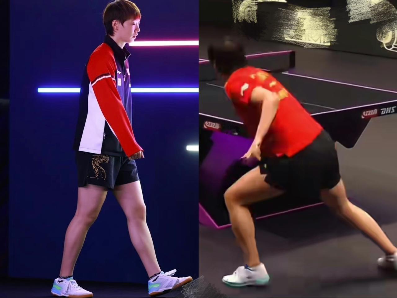 摄影师你是懂观众的，

王曼昱最后出场的镜头，

竟然是从下往上拍腿的，这腿一看