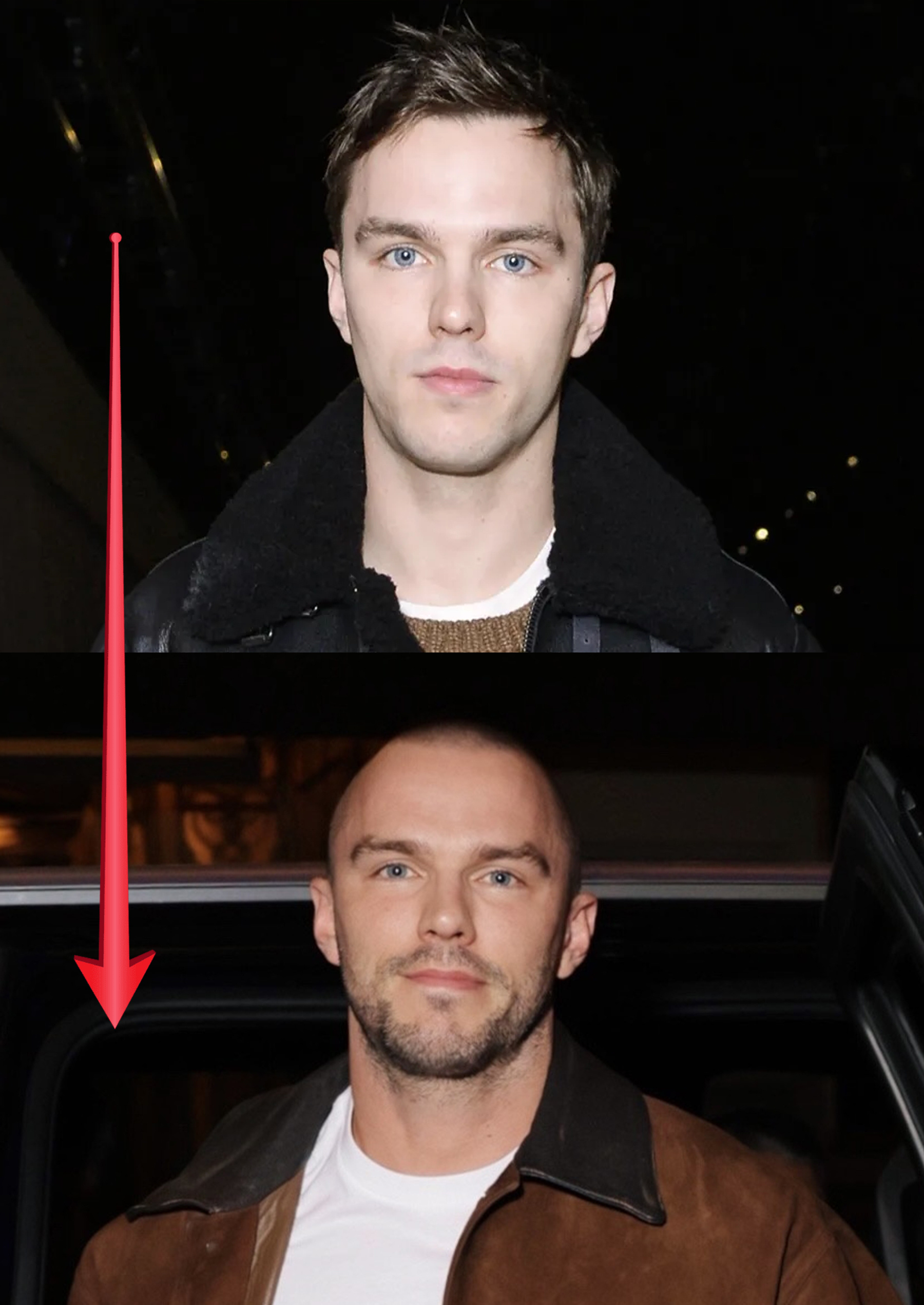 「Nicholas Hoult 玩赛车前后脖子粗细对比图」震惊粉丝！！ 