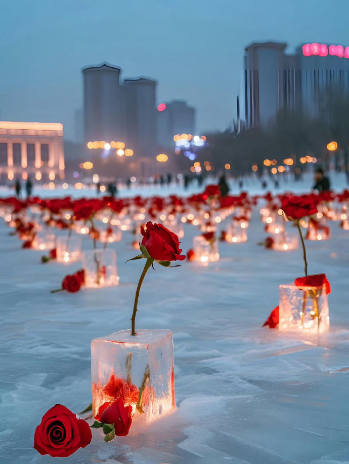 冰封玫瑰 🌹 