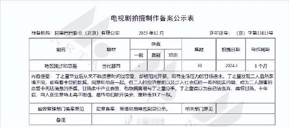 改编自陈之遥小说《拜金罗曼史》的电视剧《吃饭跑步和恋爱》主演暂定陈飞宇、徐若晗，