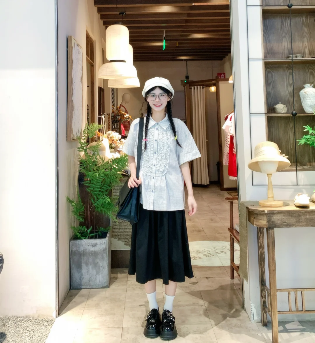 163 90｜日系古早甜妹穿搭ootd～🤍🩶