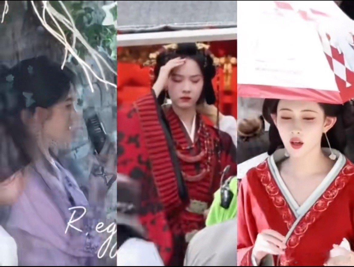 横店女明星热得命好苦的样子横店到底有多热，把陈都灵和孟子义都热出表情包来了。感觉