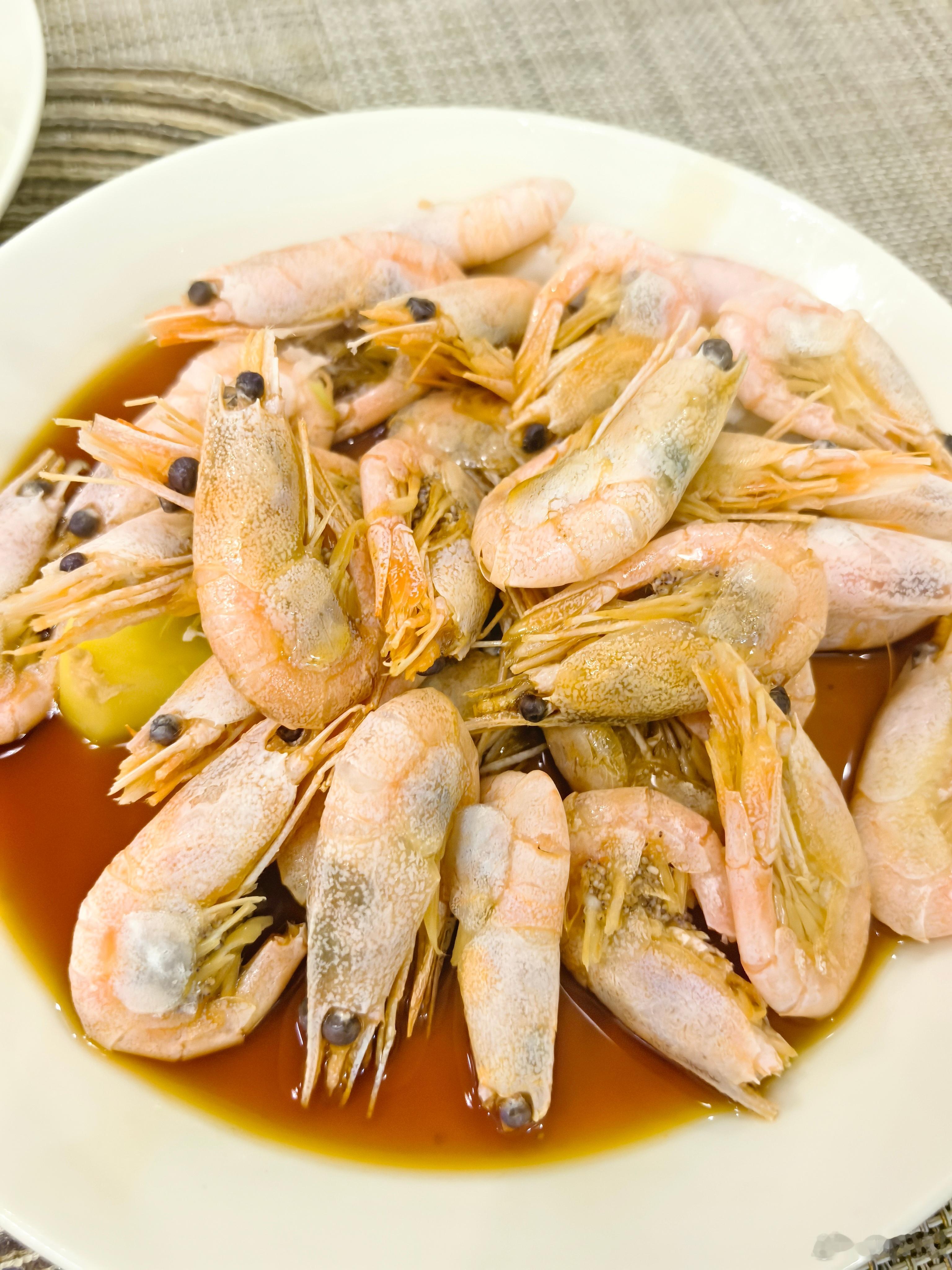 小夜一餐每日一餐分享北极甜虾咸菜毛豆子肉丝酱鸭舌蒸牛肉大白菜杭白菜 上海