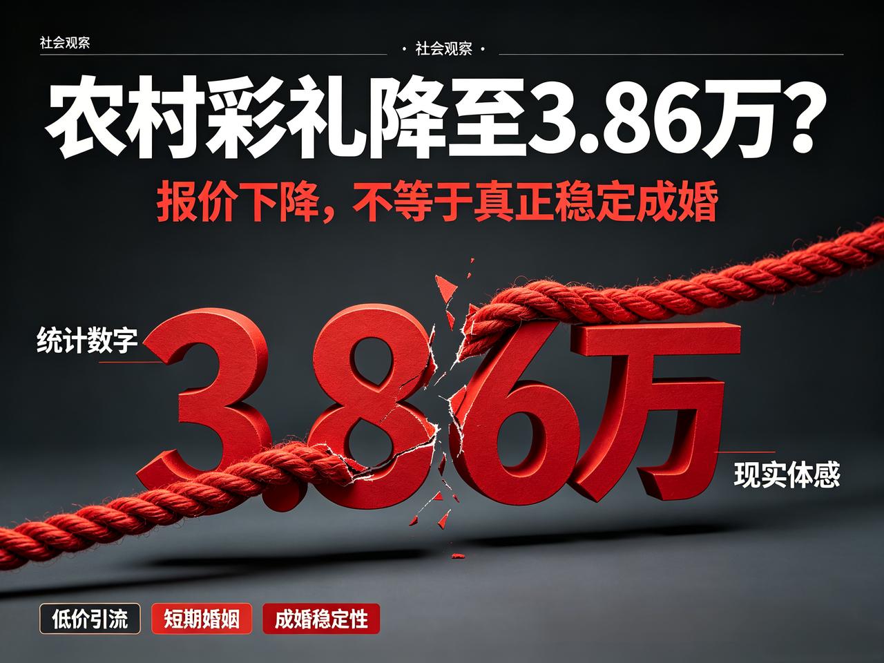 解读农村彩礼数据：数字下降，婚嫁现实仍复杂
和我的体感感觉差的比较多。
但问题是