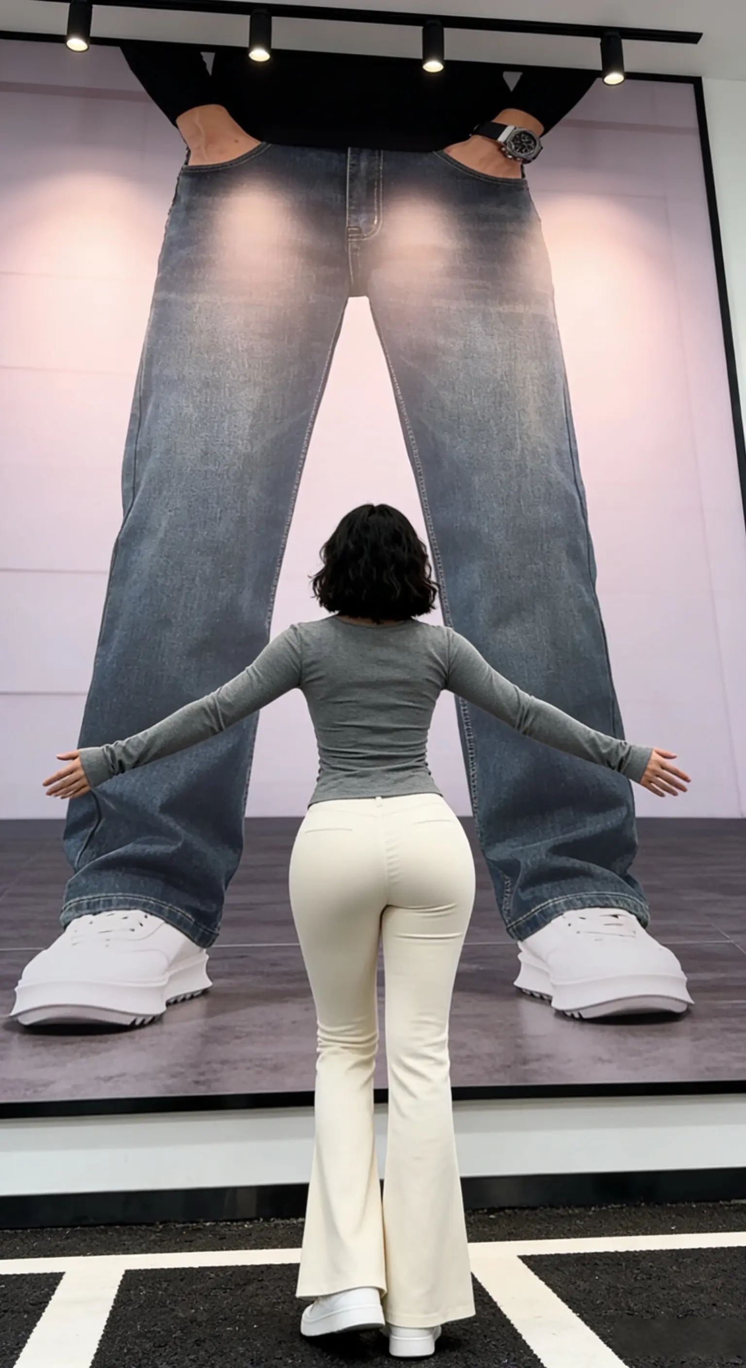 新百伦香港2026春夏季新款牛仔裤男士潮牌宽松直筒休闲高端阔腿裤   ...