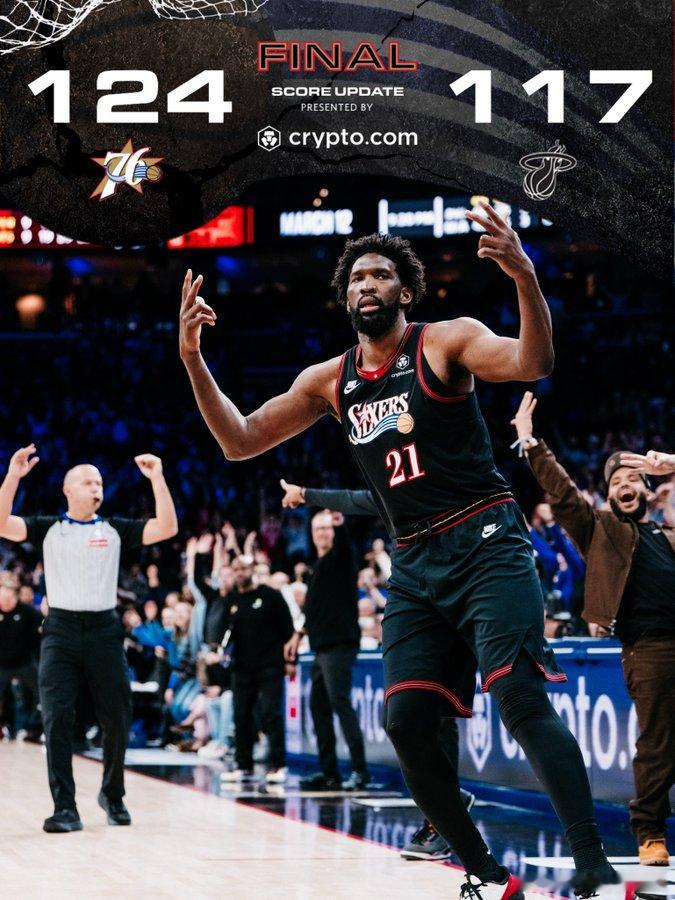 76人战胜热火马克西28分11助攻 76人战胜热火取得4连胜，马克西发挥出色得到