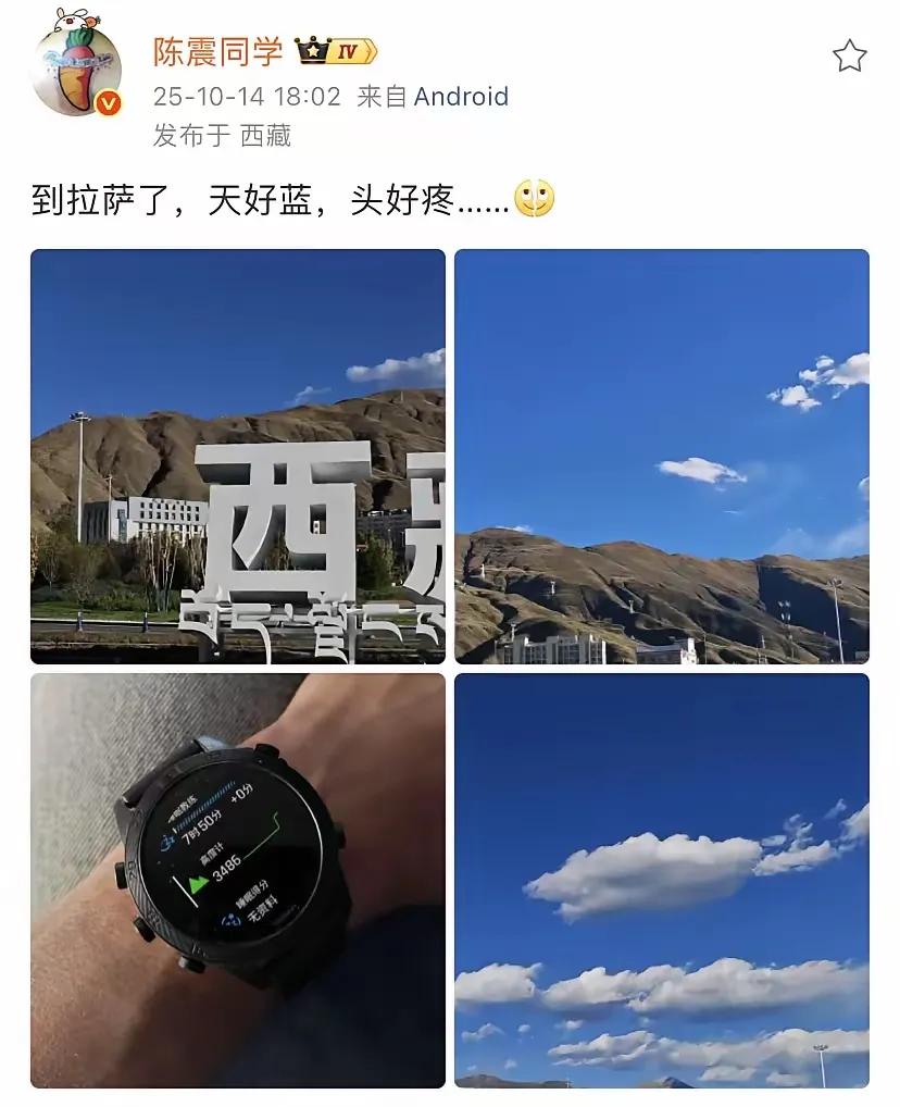 太猛了，应该是硬派越野，试驾混动在西藏，陈震天不亮就出发，还有初晓敏也去了，他两