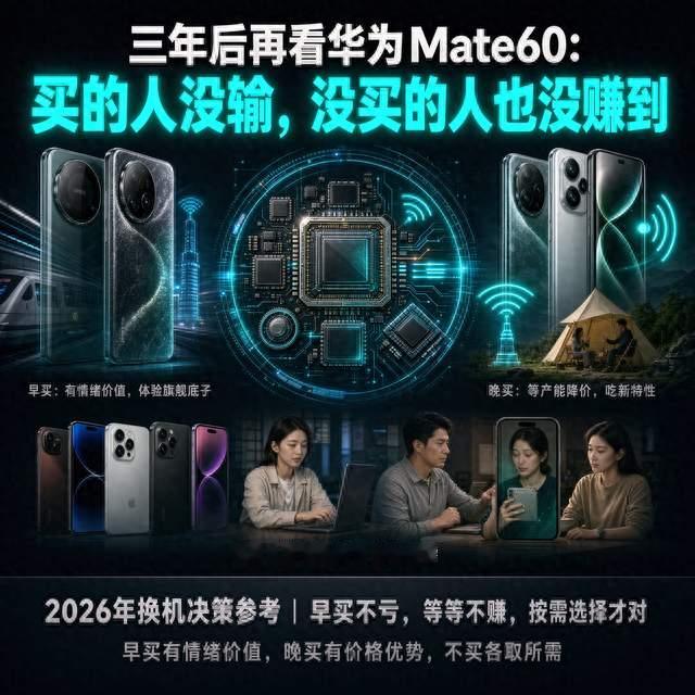 三年后再看华为Mate60：买的人没输，没买的人也没赚到