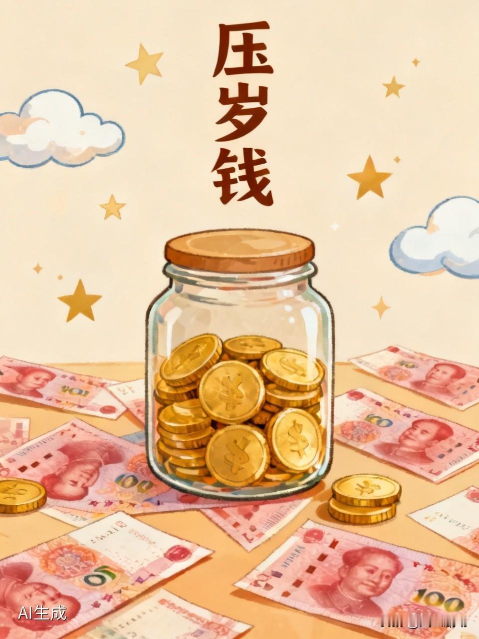 我认为应该。14岁以下的孩子，对钱还没有什么概念，一拿到压岁钱，大部分都是直接去