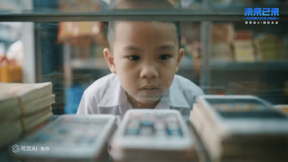 这部AI短片看着看着就泪目了清明时节，最动人的往往是最朴素的思念。那个懵懂的孩子