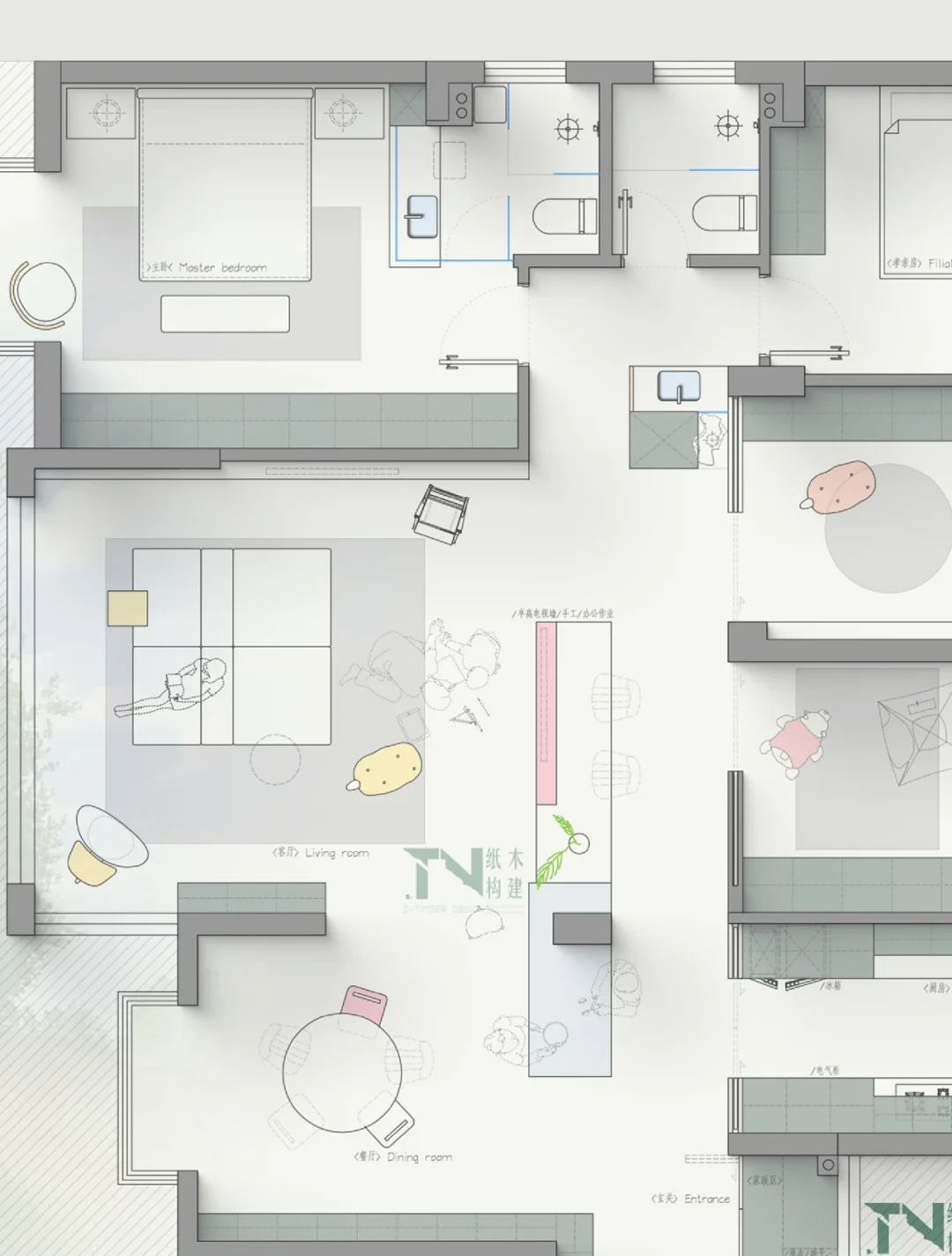 方案讨论群训练第四波｜二胎家庭的儿童房