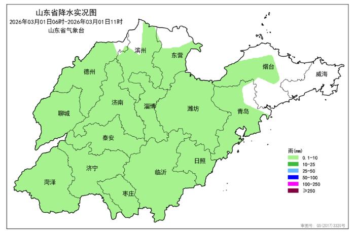 山东15市已降水，其中6市降雪，今明天雨雪持续！雨雪天气揭开3月的“天气日历”。