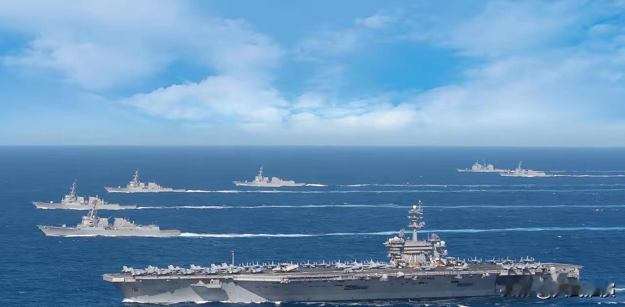 这场南海较量，中国的答案不是抗议声明，是三艘航母级舰艇！

域外七个国家集结兵力