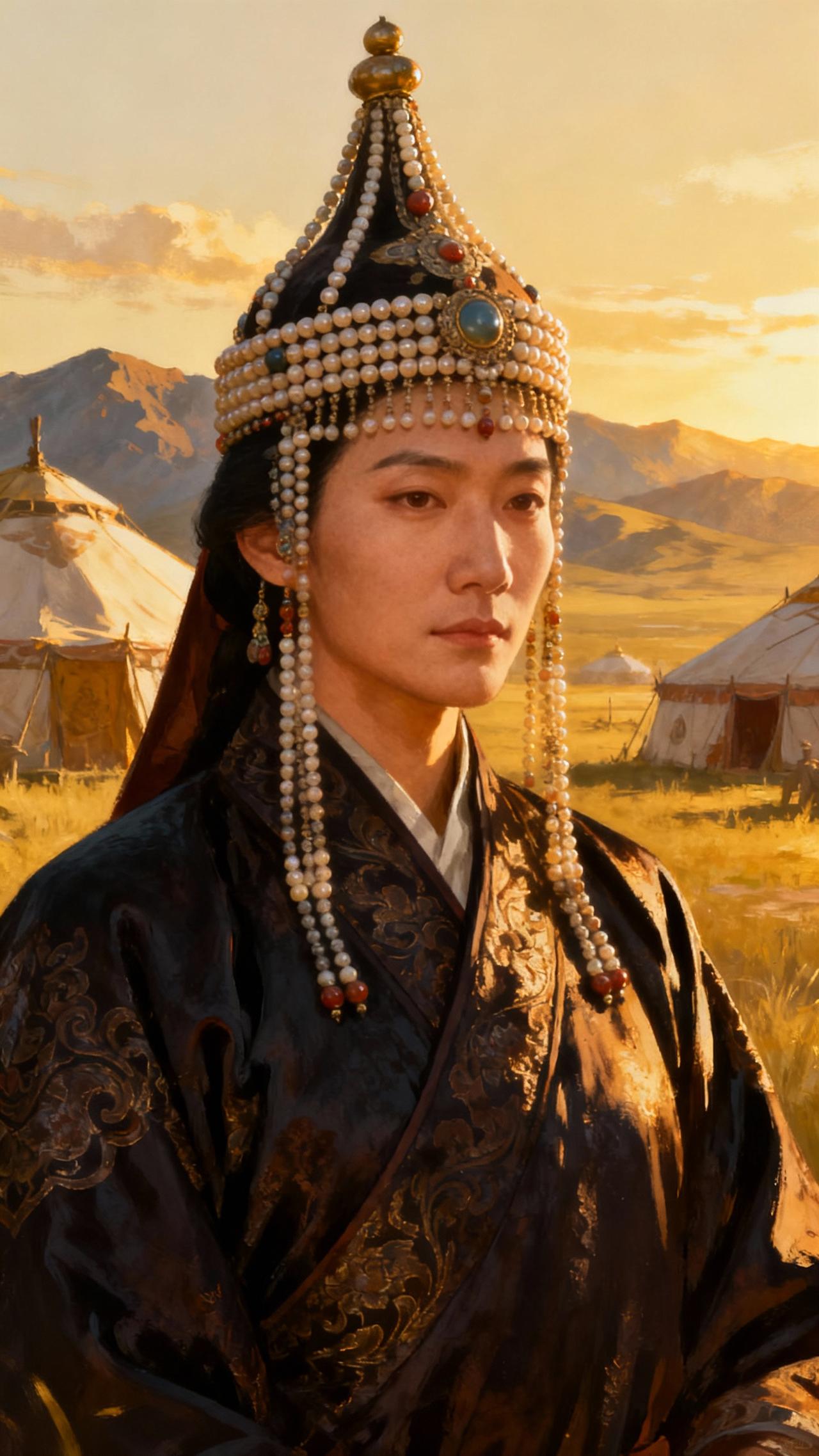 在蒙古帝国那段波澜壮阔、风云变幻的历史画卷中，有一位女性人物，她的名字或许不像成