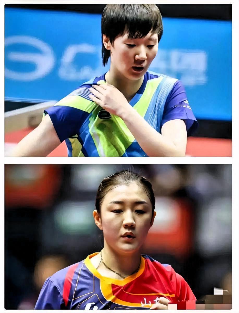 我感觉现在最高兴的，
就是王曼昱了吧，
她和陈梦的这场比赛里，感觉实力相当，谁也