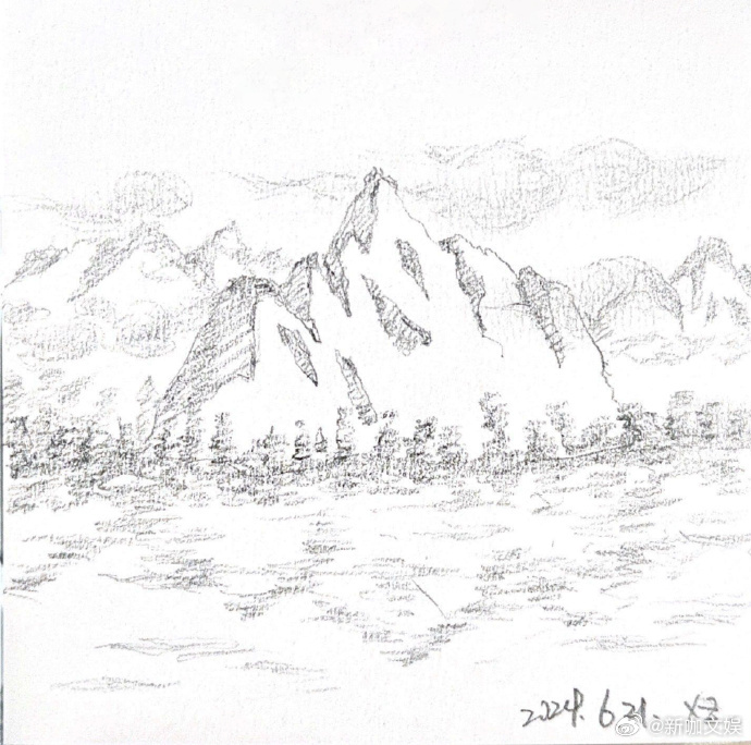 #肖战周三大放送##肖战手绘的山川湖海# 周三的肖战大放送真是精彩，他拍的清新模