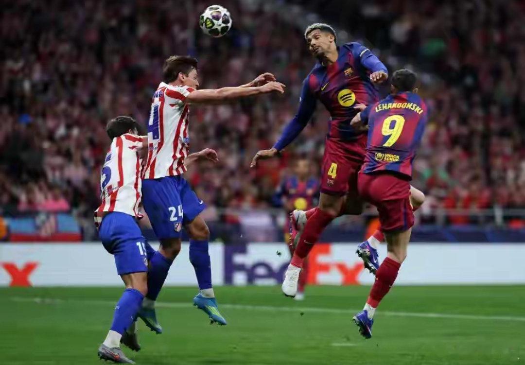 马竞1比2巴萨欧冠 梦幻开局！再到红牌！巴萨赢球却出局，马竞顶住压力挺进欧冠四强