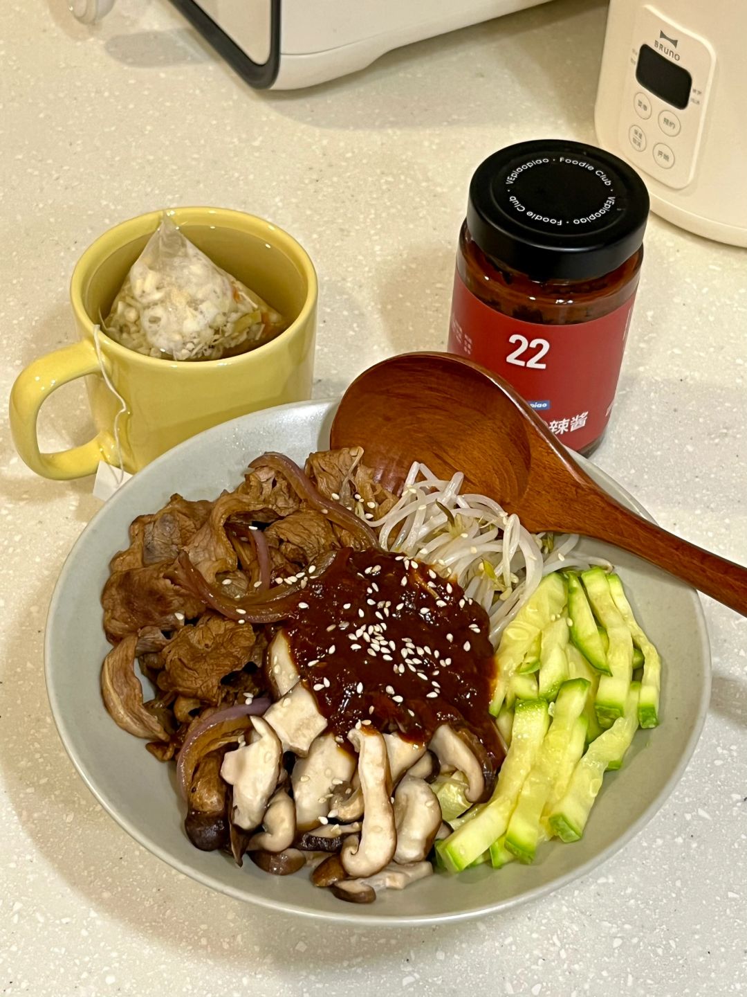 自己做的韩式拌饭真的好香！！