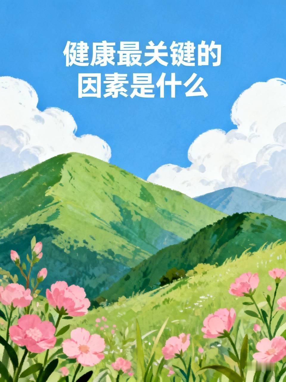 健康最关键的因素是什么个人觉得健康最关键的因素首先是良好的心态，其次是健康的作息