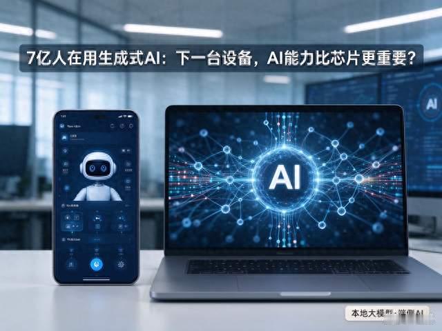 7亿人在用生成式AI！下一台设备，AI能力真的比芯片更重要？