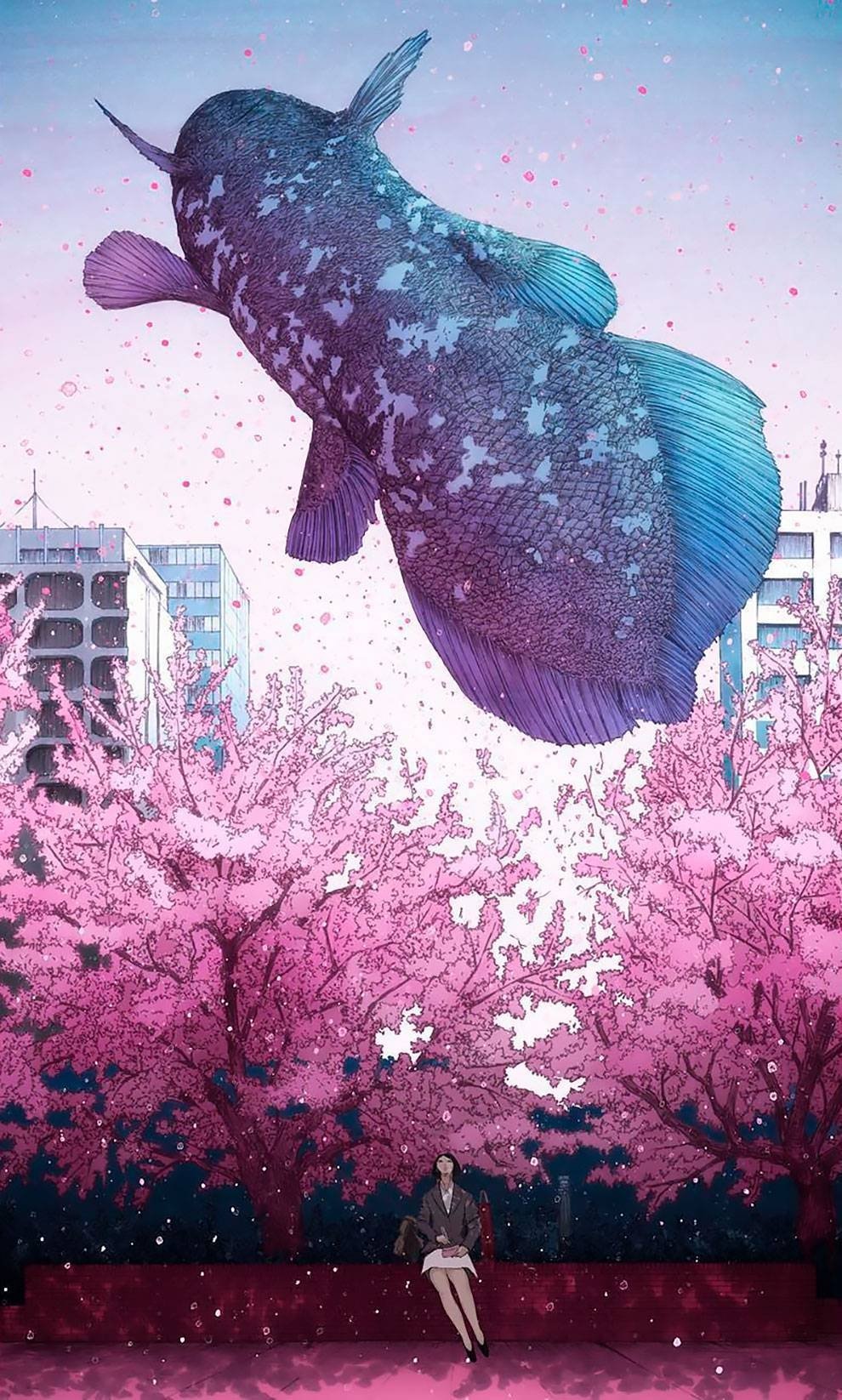 #绘画欣赏# 日本插画家 Hiromu Maruyama#热游一夏挑战##超级红