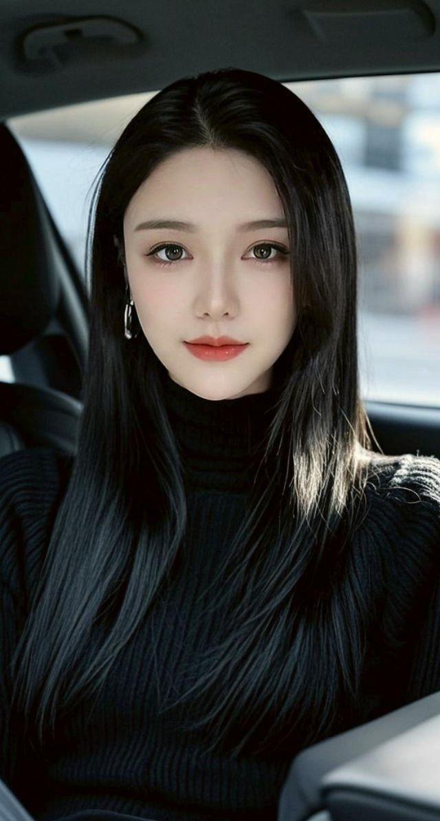 AI黑发女神的风采