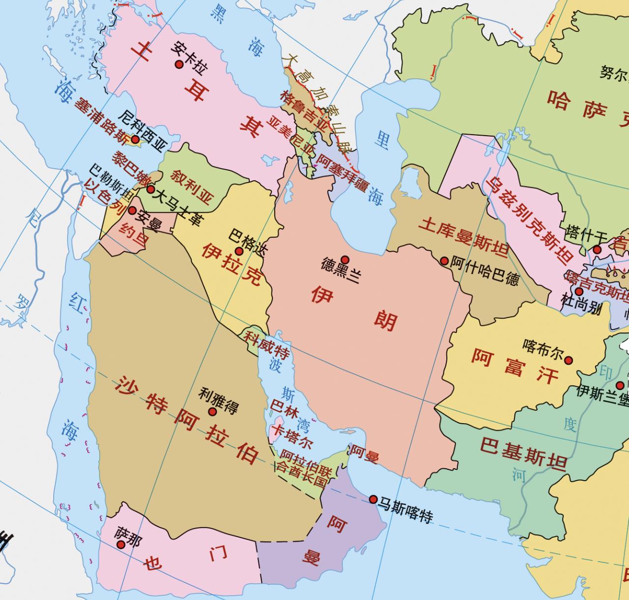 伊朗位于亚洲西部，阿拉伯海、波斯湾与里海之间，不仅是陆上交通十字路口，而且控制海