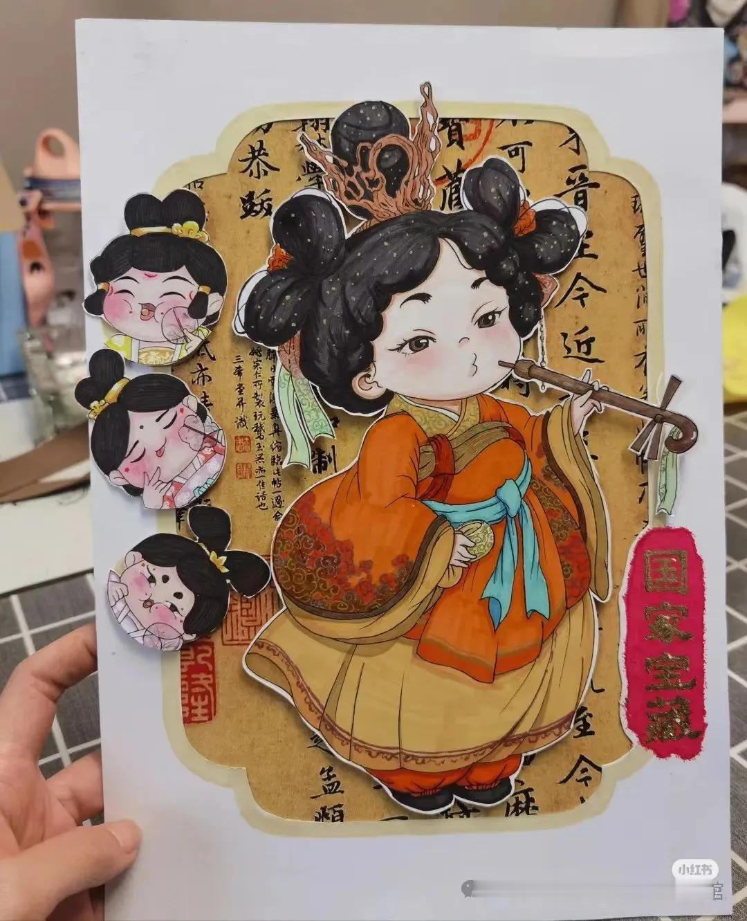 画屏彩笔妙，妆点国色天香！#创意美术新宠# #爱画你就用心画# (图片来自网络，