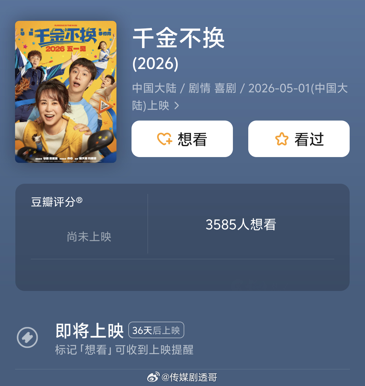 马丽、范丞丞《千金不换》疑似退出五一档，昨天都去hi6宣传了 